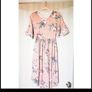 Reborn J Boutique Midi Dress with Pockets